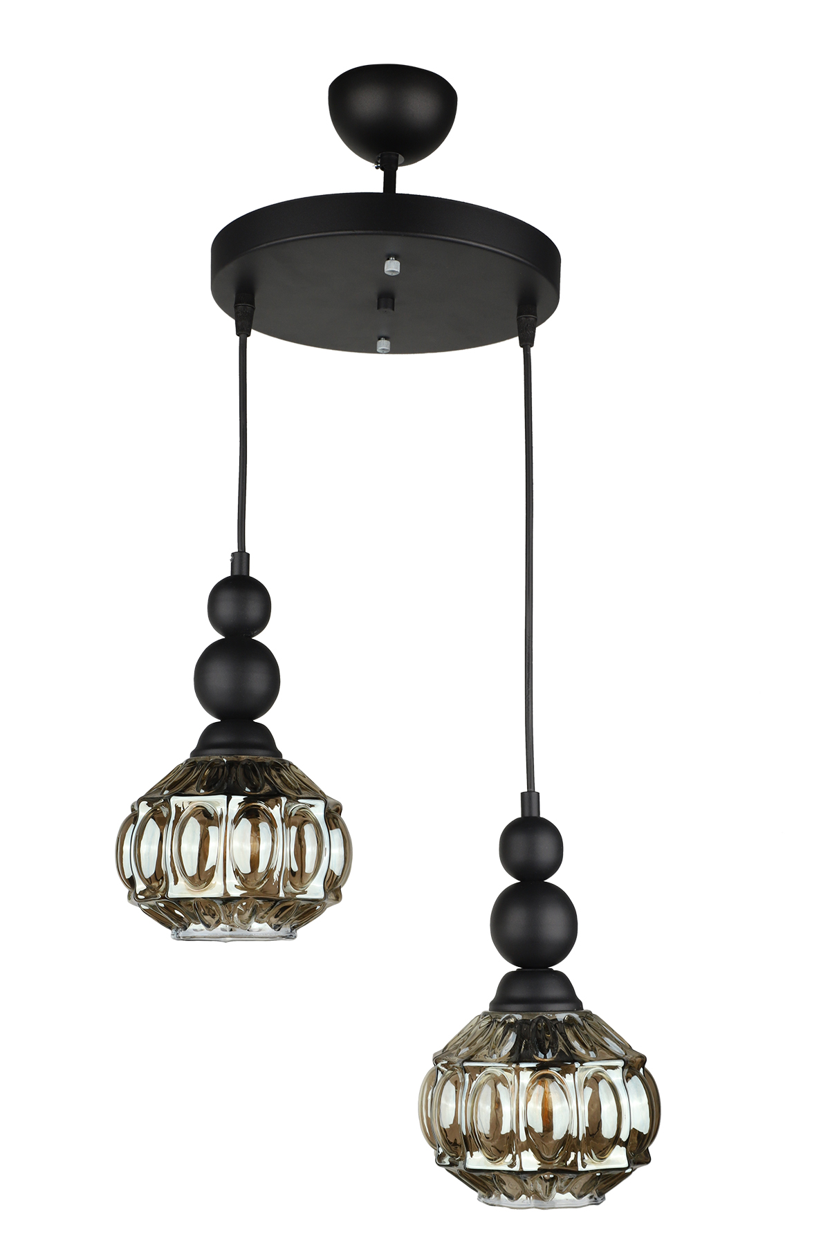 Katana Chandelier Black,Smoked